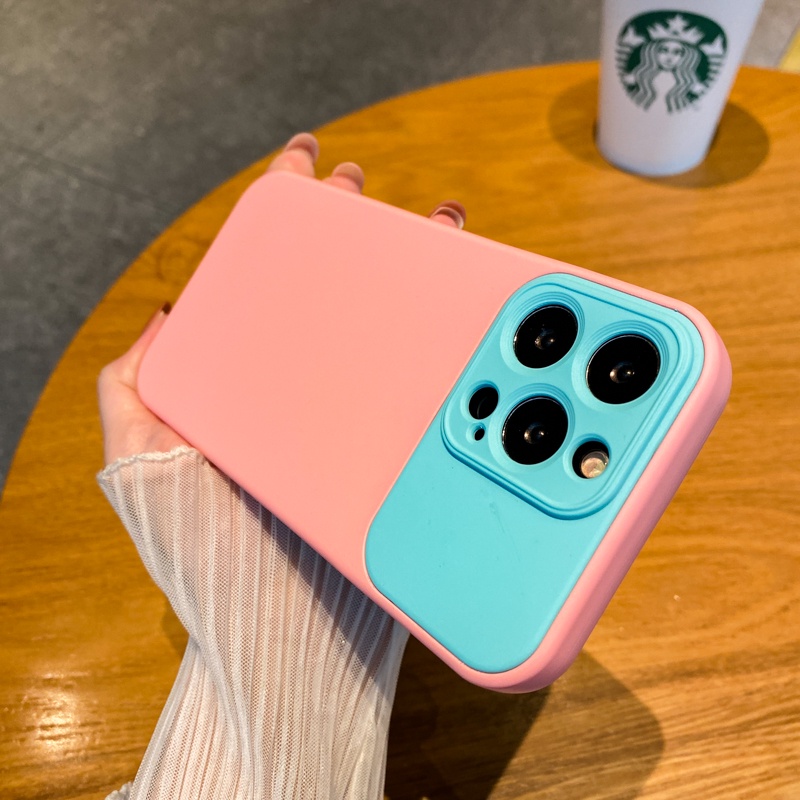Ốp Điện Thoại Silicone TPU Mềm Màu Trơn Chống Sốc Cho Iphone 14 Pro Max