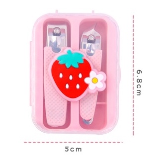 Bộ 2 Bấm Móng Tay Móng Chân Có Hộp Đựng Hoạt Hình Xinh Xắn