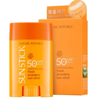 KEM CHỐNG NẮNG DẠNG LĂN NATURE REPUBLIC-CALIFORNIA ALOE FRESH POWDERY SUN STICK SPF50+PA++
