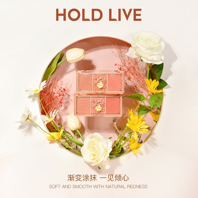 Phấn Má Hồng 3 Ô HOLDLIVE HL461 [ HOLD LIVE ] | BigBuy360 - bigbuy360.vn