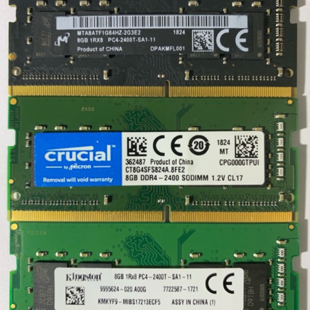 Ram Laptop DDR4 4GB 8GB 16GB Bus 2133/2400/2666 (Samsung/ Hynix / MT/ Kingston Hàng zin theo máy 100% bảo hành 36 tháng)