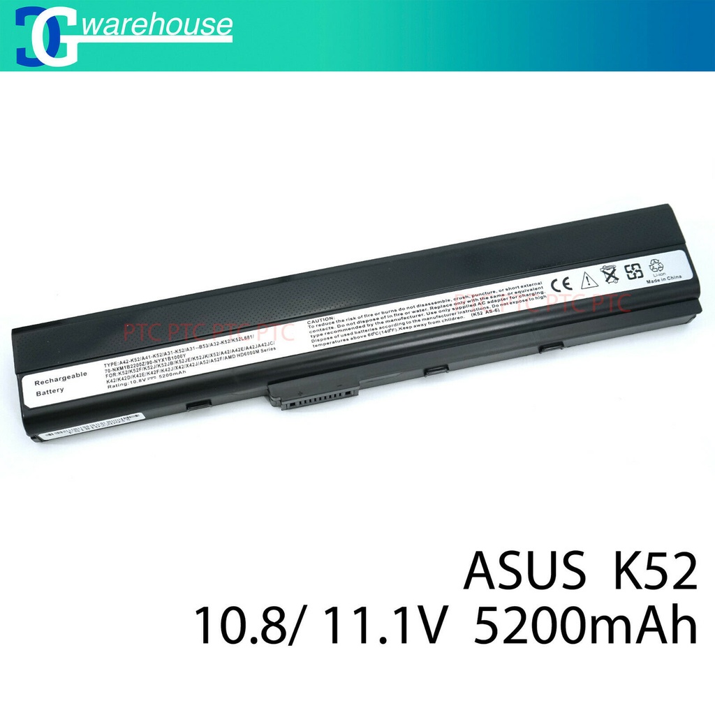 Pin Laptop Asus K52 A52 A31-K52 A32-K52 A41-K52 K52F A52F A52J A52JB A52JK K52JK K52Jr K52F K42F