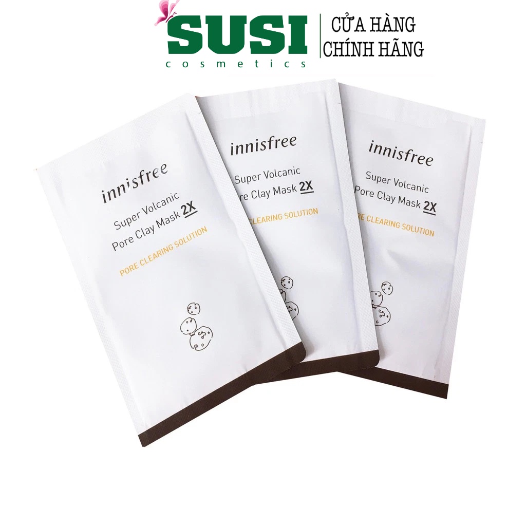 Sample Mặt Nạ Đất Sét Innisfree Super Voilcanic Pore Clay Mask 2X