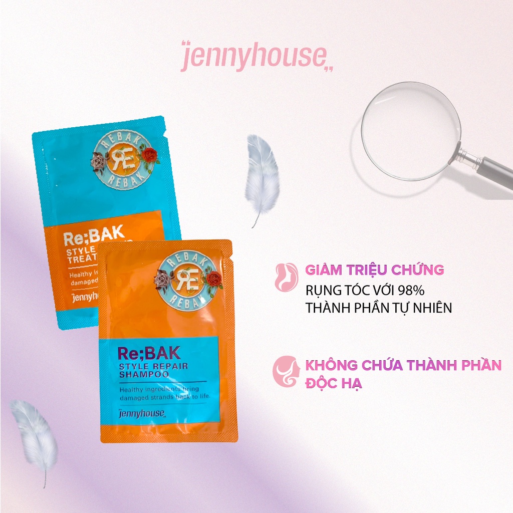 [Quà Tặng Không Bán] Mẫu Thử Dầu Gội, Dầu Xả JENNY HOUSE Healthy Re:Bak Style Repair 5ml - Dưỡng Tóc Khô Xơ Rối