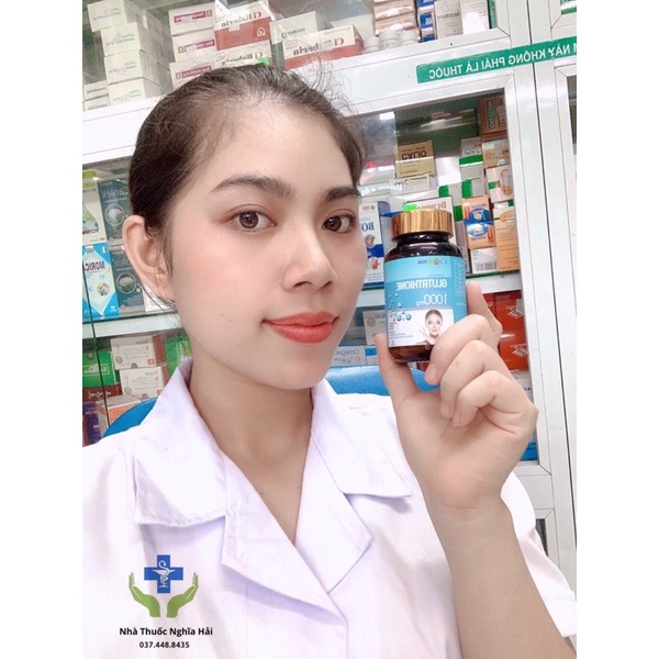 Glutathione 1000 mg viên uống sáng da chóng lão hoá , hỗ trợ điều trị nám da tàn nhang