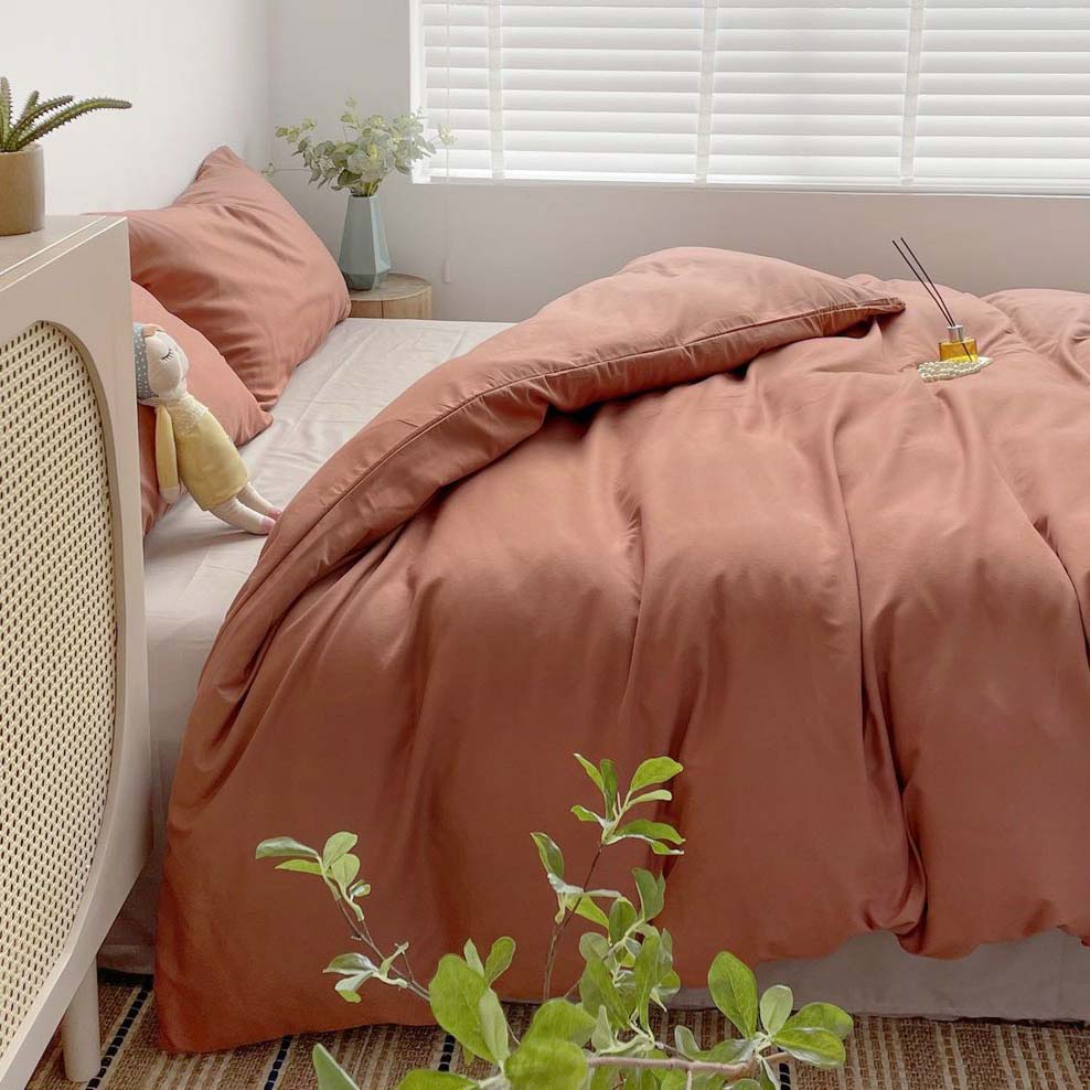 Bộ chăn ga gối Cotton Tici Notag 4 món gam màu pastel phong cách hàn quốc | BigBuy360 - bigbuy360.vn