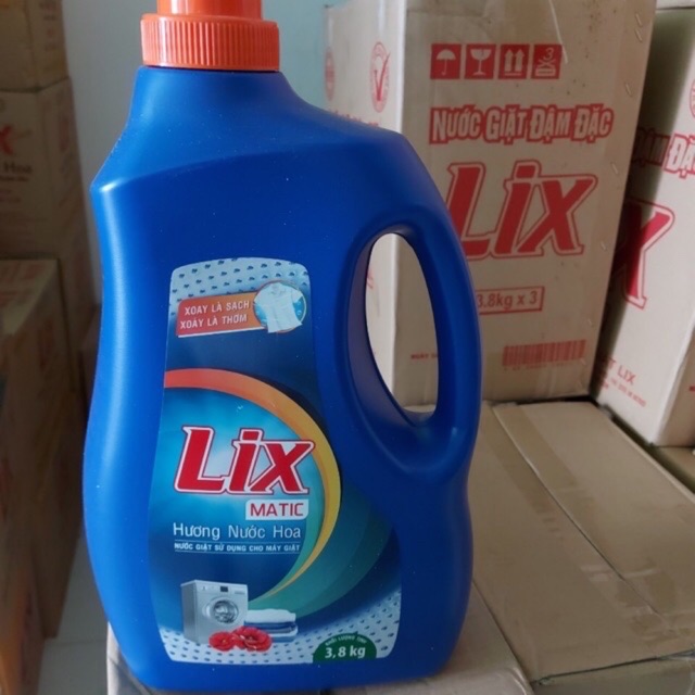 NƯỚC GIẶT LIX ĐẬM ĐẶC CAN 3.8kg- dành cho máy giặt cửa trước