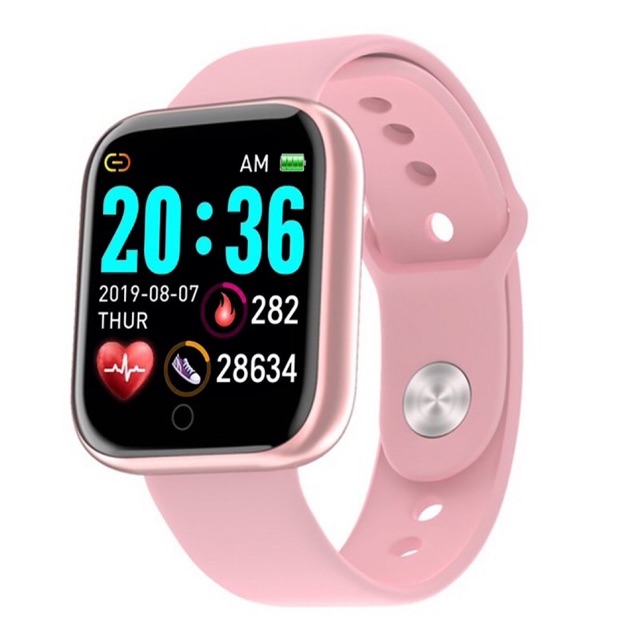 Đồng hồ thông minh Y68 Bluetooth 4.0 không thấm nước kết nối thiết bị iOS Android theo dõi sức khỏe cho nam nữ/trẻ em