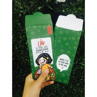 9 pack lì xì ( 1 pack gồm 8 chiếc, 4 mẫu)