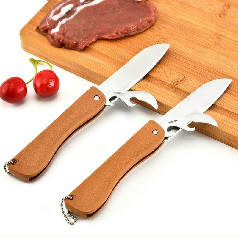 Dao gấp gọn kiêm mở nắp chai đa năng