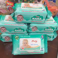 Giấy Ướt Baby Nana Gói 100 Miếng