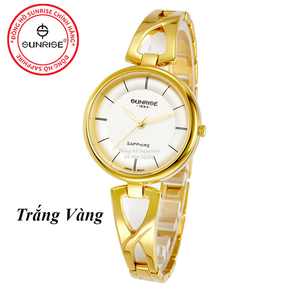 Đồng hồ nữ siêu mỏng Sunrise 9953SA kính Sapphire chống xước chống nước tốt - Fullbo | BigBuy360 - bigbuy360.vn