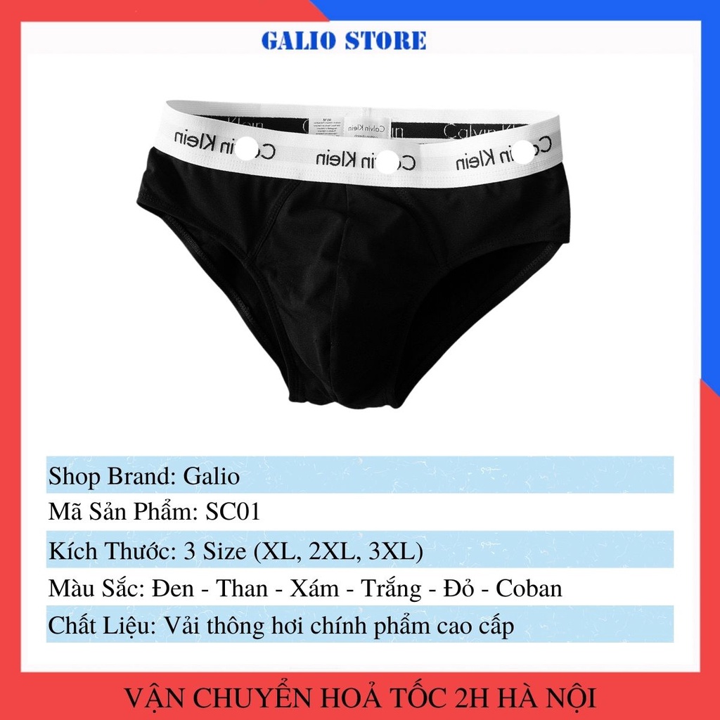 Quần lót nam Tam giác thun lạnh cao cấp, Quần sịp nam chéo Cao cấp co dãn- GALIO