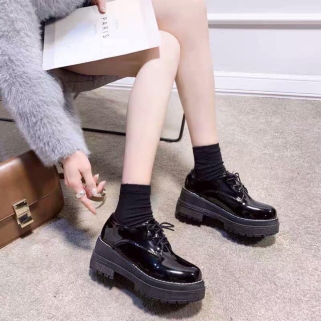 Bốt nữ 💝FREESHIP💝 Giầy boot cổ thấp da phong cách Hàn | BigBuy360 - bigbuy360.vn
