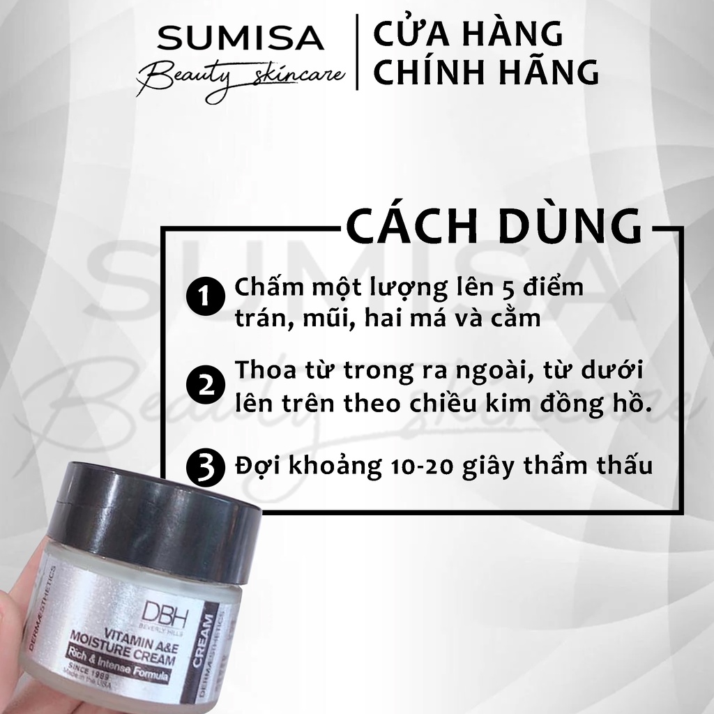 Kem dưỡng ẩm chuyên sâu DBH Vitamin A&E Moisture Cream 30gr