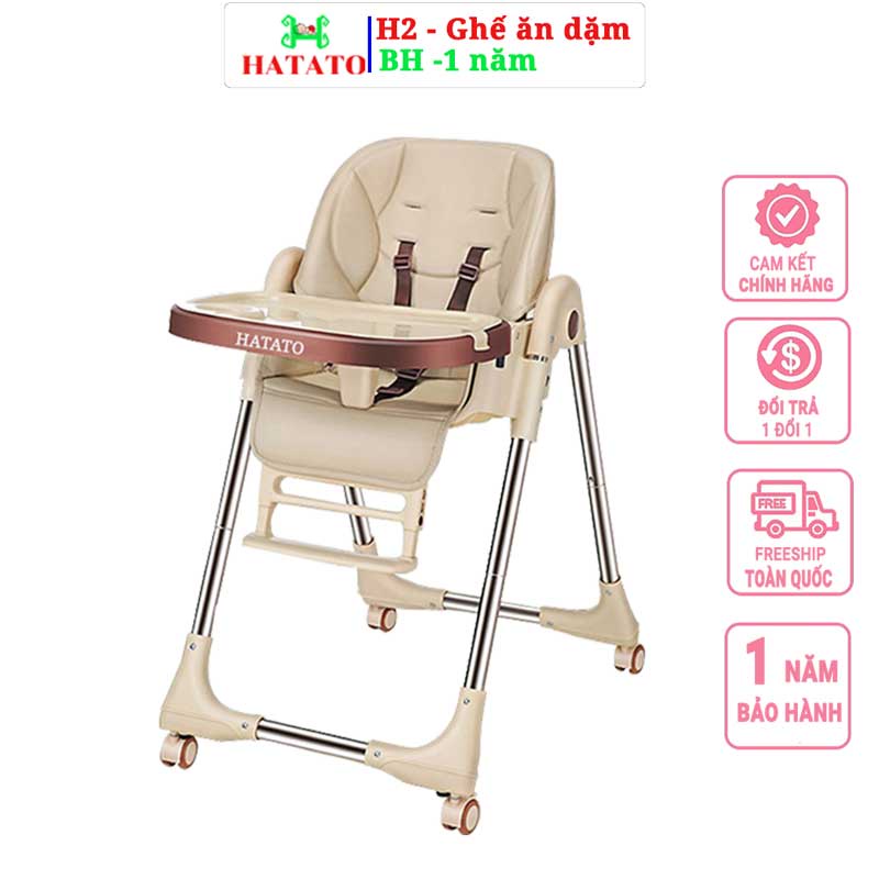 Ghế Ăn Dặm Gấp Gọn Hatato H2 – Giúp Bé Tập Ăn Dặm