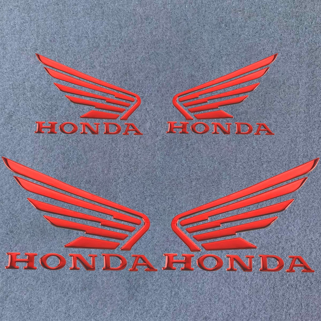 Cặp miếng dán logo hình đôi cánh 3D dành cho xe HONDA
