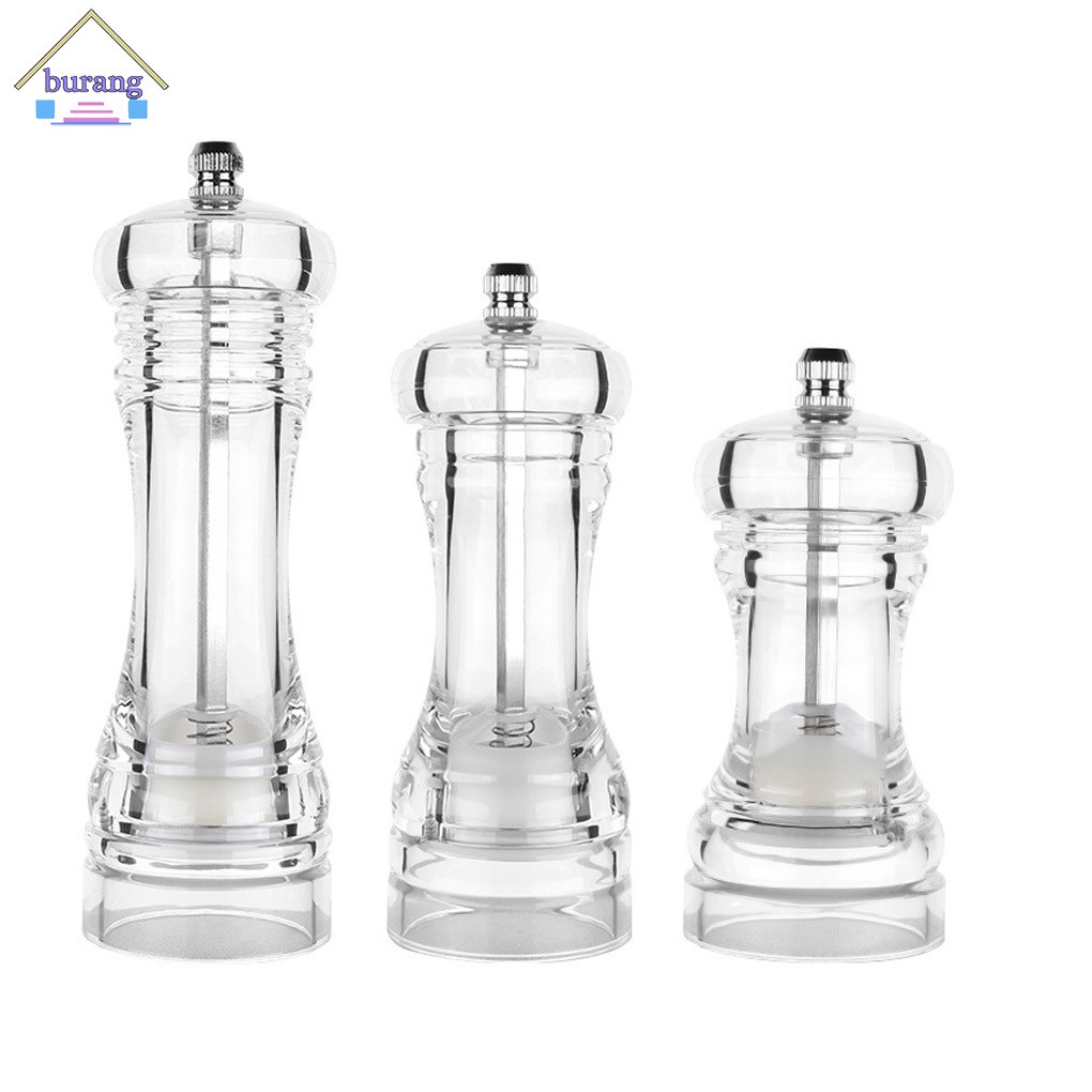 Dụng cụ xay tiêu bằng tay trong suốt an toàn tiện dụng cho nhà bếp