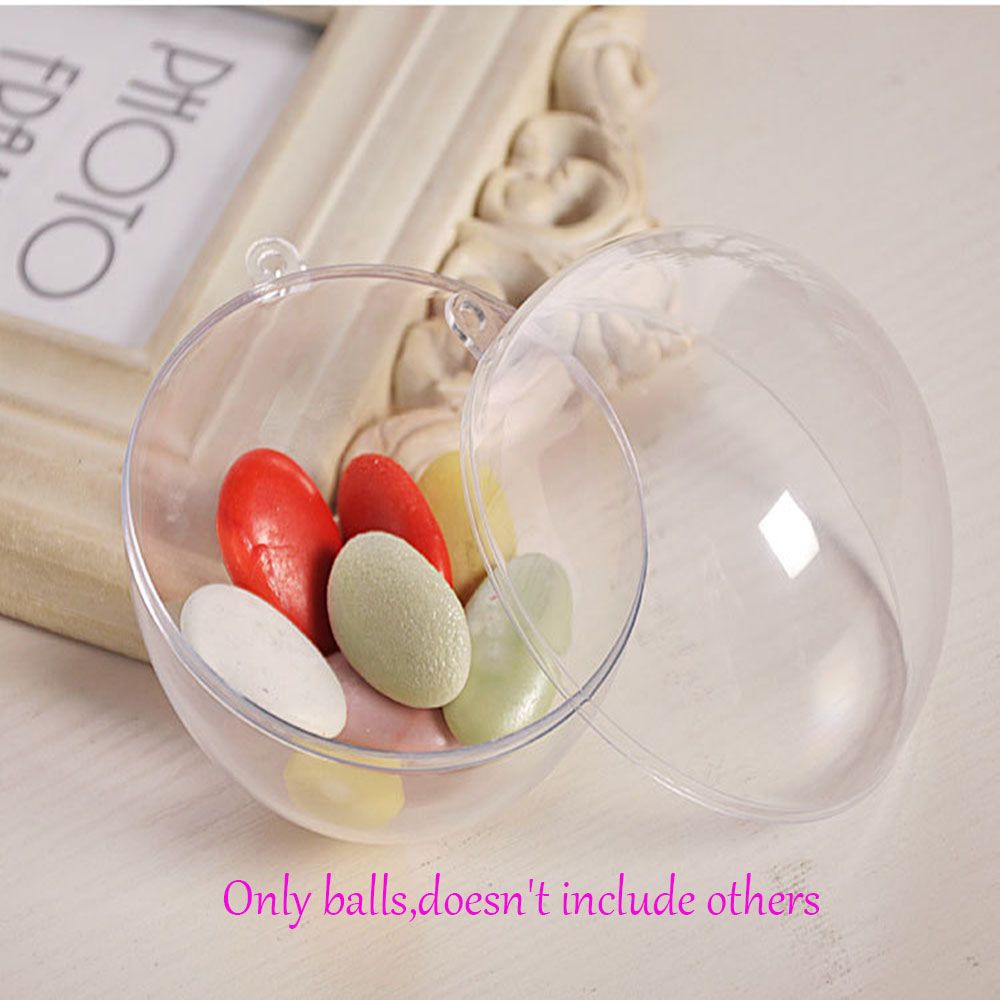 Set 20 hộp nhựa acrylic trong suốt đựng kẹo trang trí tiệc giáng sinh/ đám cưới