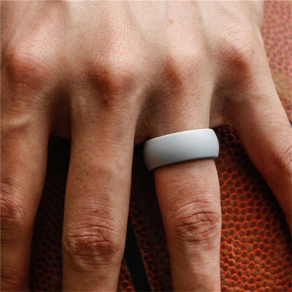 ROWANS Nhẫn Silicone Thể Thao Unisex Hợp Thời Trang