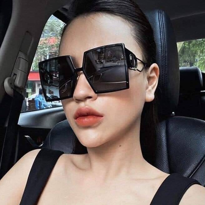Kính mát nữ vuông to Hàng Hiệu , BST thời trang cao cấp hottrend 2022 D1