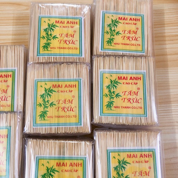 Tăm Xỉa Răng Tre Trúc Mai Anh Cao Cấp