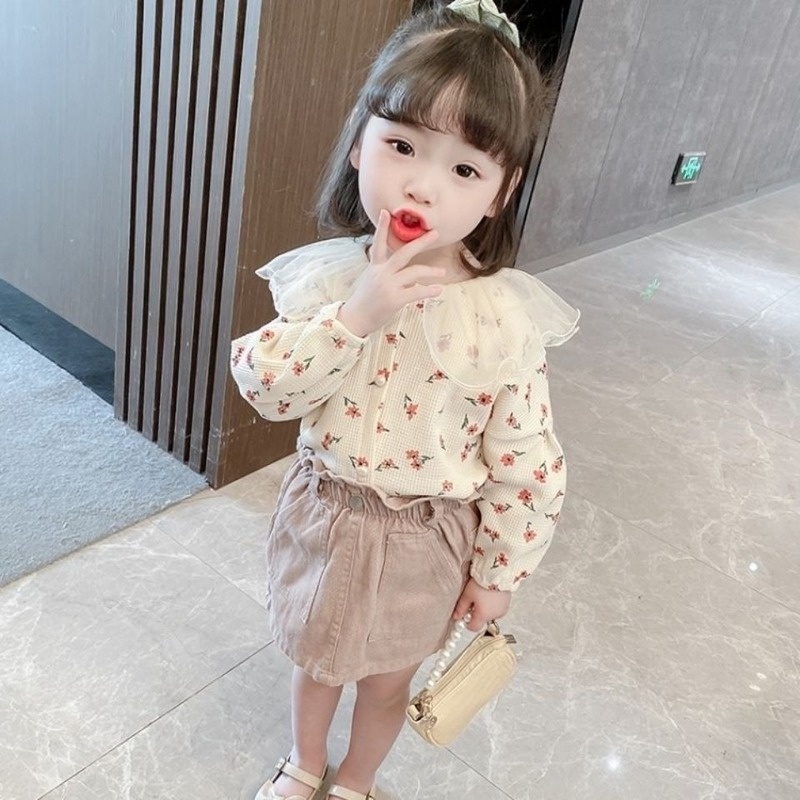 Áo khoác Cardigan phối ren xinh xắn cho bé gái