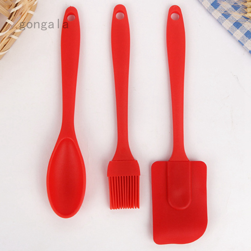 Silicone Bộ 3 Dụng Cụ Phết Dầu Bằng Silicon Tiện Dụng Cho Nhà Bếp