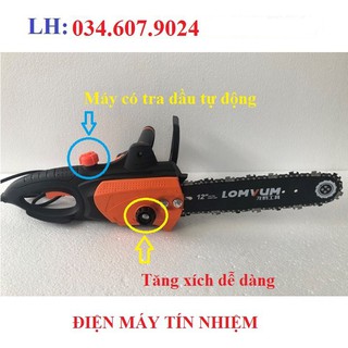 MÁY CƯA XÍCH ĐIỆN 2000W LOMVUM