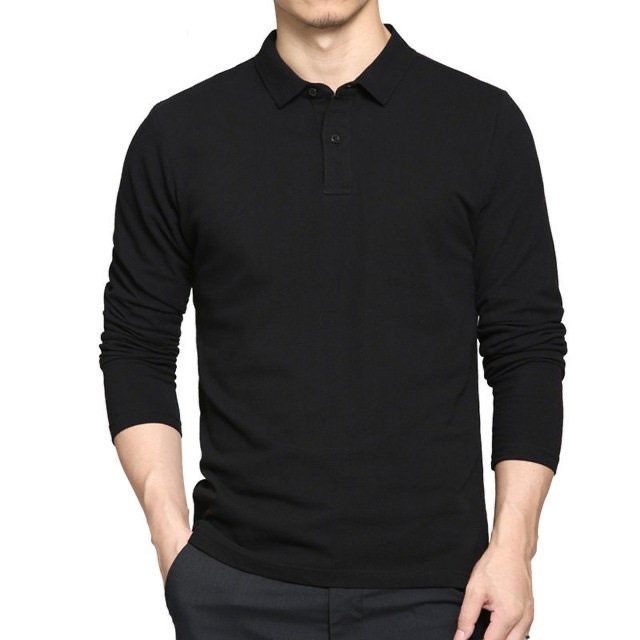 Áo thun dài tay POCA áo thun giữ nhiệt cổ bẻ chất vải cotton ( POLODT ) - sp 32