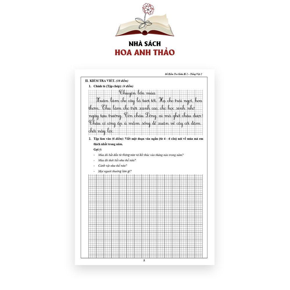 Sách - Đề kiểm tra Toán và Tiếng Việt lớp 2 học kỳ 2 Bộ 2 quyển | BigBuy360 - bigbuy360.vn