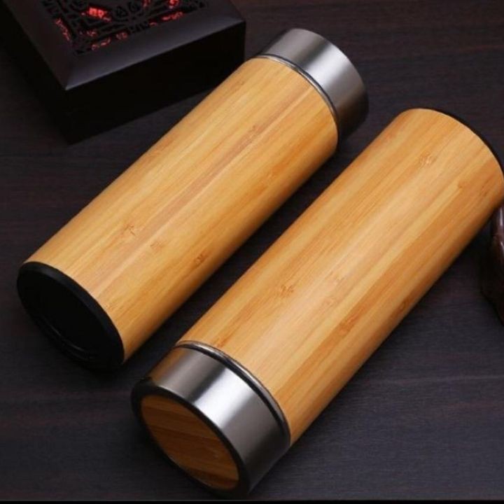 Bình giữ nhiệt gỗ tre 450ml