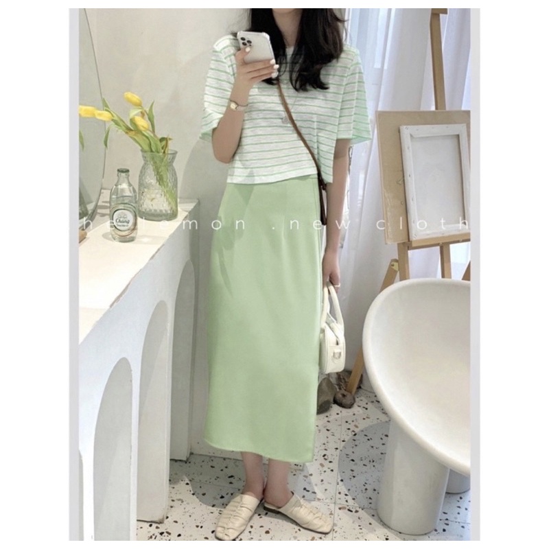 CHÂN VÁY LINEN FORM DÀI