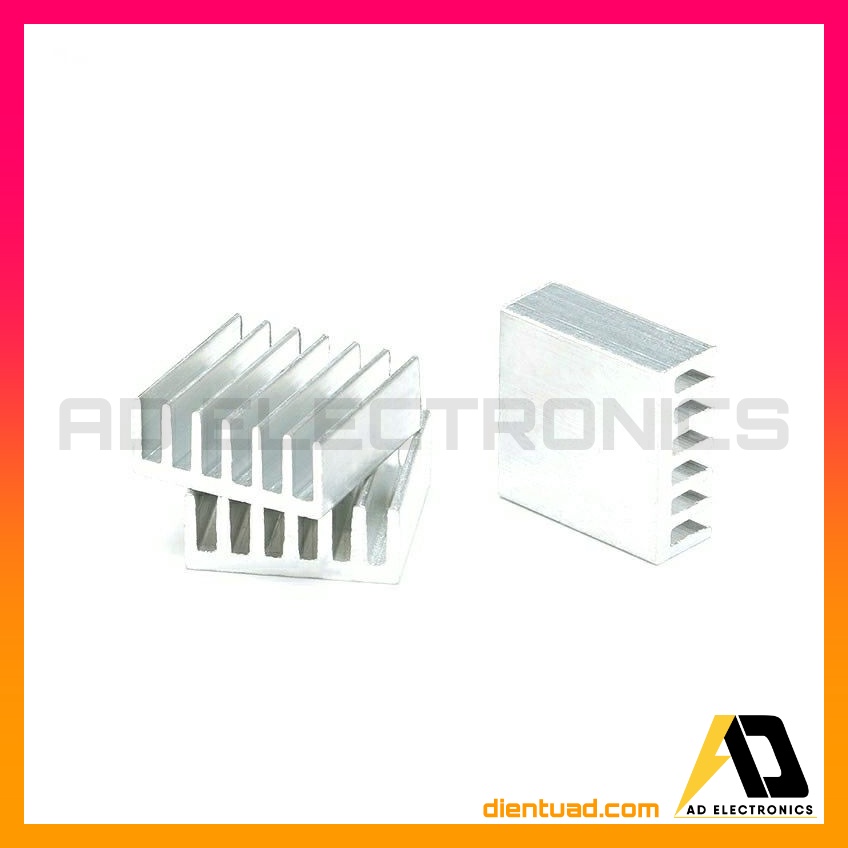 Khối Nhôm tản nhiệt IC, sò, CPU kích thước 14×14×6mm