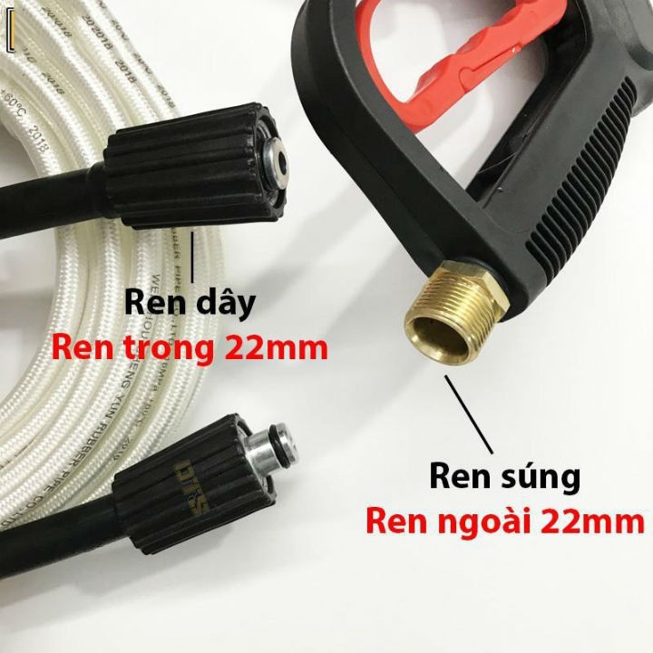 🌿SIÊU RẺ🌿Dây Xịt Rửa Xe Áp Lực Cao 8m hoặc15m Dùng Cho Máy Rửa Xe Gia Đình,Máy Bơm,Máy Cao Áp
