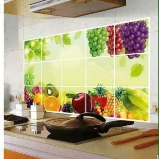 Giấy dán bếp 3d