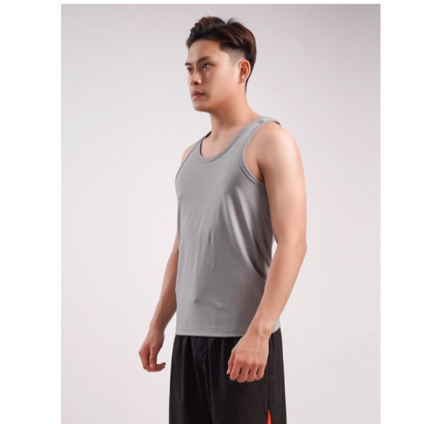 Áo tank-top nam ARISTINO dáng Slim fit tôn dáng, cotton thấm hút mồ hôi tốt, co giãn nhẹ -  ATT010S8