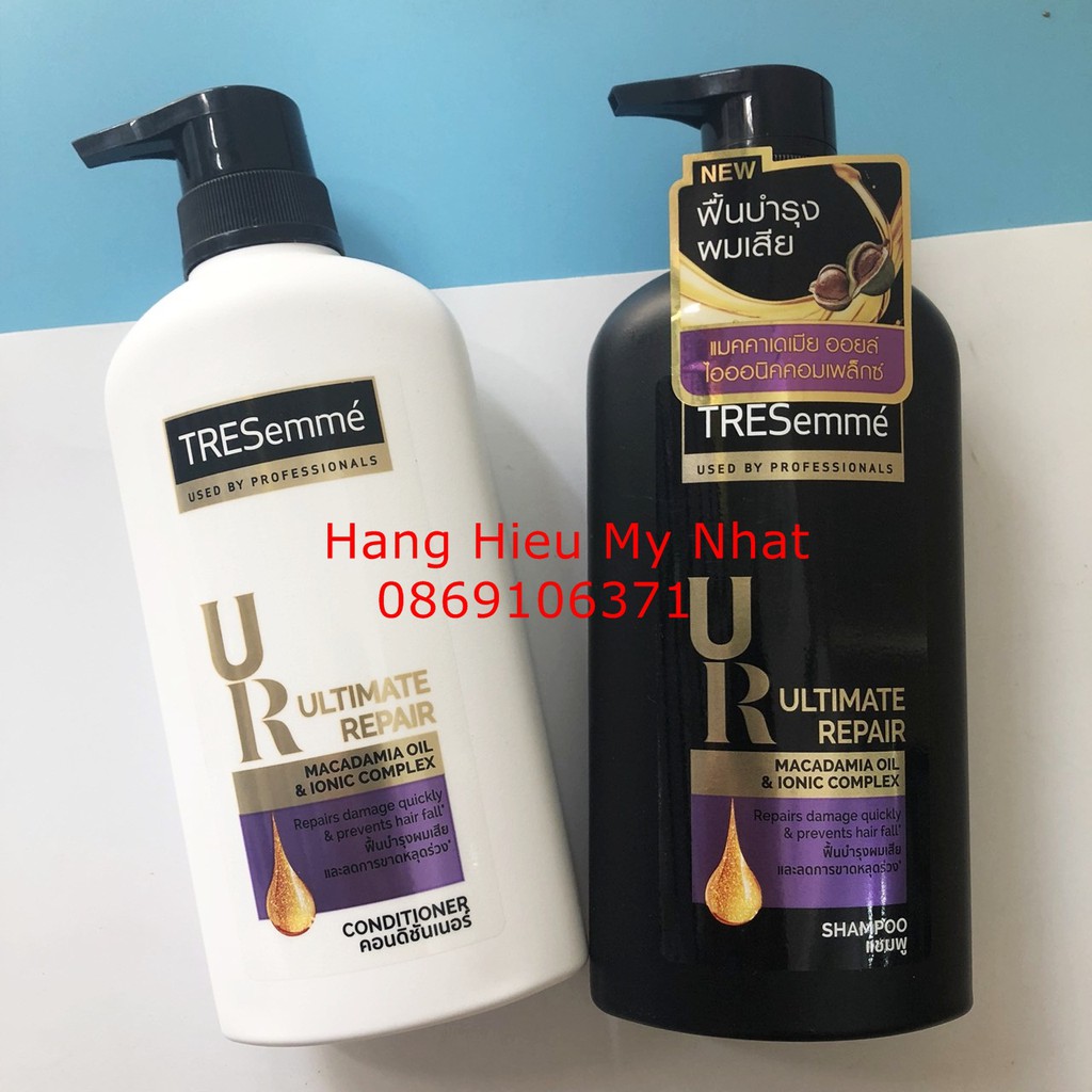 Combo Bộ gội xả Tresemme Keratin Smooth 5in1 Thái Lan