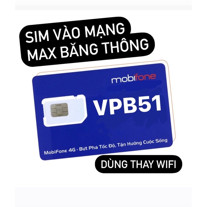 SIM MIBIFONE VPB51 MIỄN PHÍ THÁNG ĐẦU GIA HẠN HÀNG THÁNG 100k - Bảo hành 12 tháng