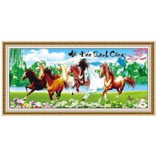 Tranh đính đá mã đáo thành công 150*70 cm df202