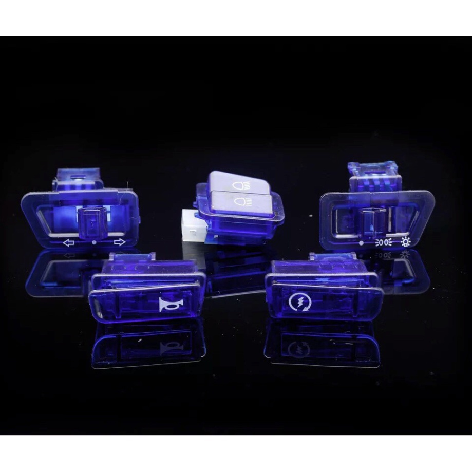Bộ Công Tắc Màu Siêu Đẹp Trang Trí Xe Máy 5 Chi Tiết Sh 2010, Lead 110 Cũ , Wave,future Cũ.....  Ảnh thật Sp