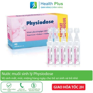 Nước muối sinh lý Physiodose Pháp - Hộp 40 ống x 5ml