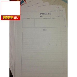 Giấy kiểm tra cấp 2 và 3  - khách sỉ ib