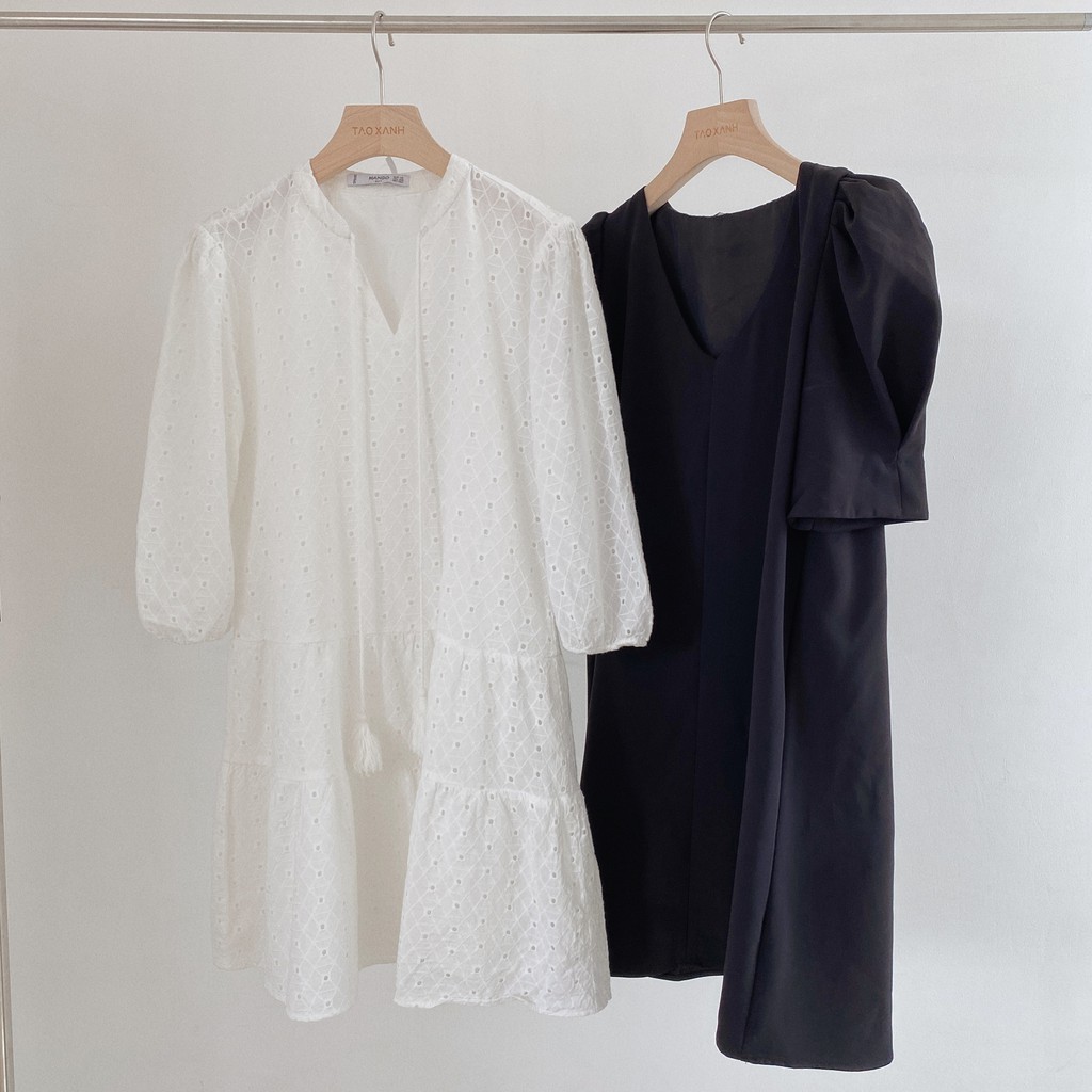 Váy dáng suông nữ Zr cộc tay bồng