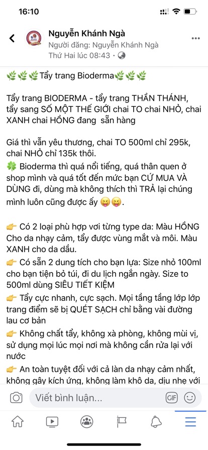 Tẩy trang Bio derma hàng chính hãng Pháp | BigBuy360 - bigbuy360.vn
