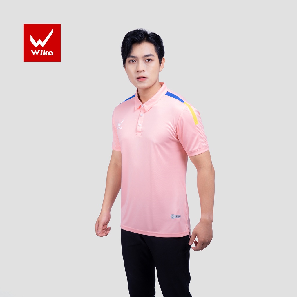Áo Polo Nam Thể Thao Nam Wika Chính Hãng Chất vải Polyester Co Giãn Thoáng Mát