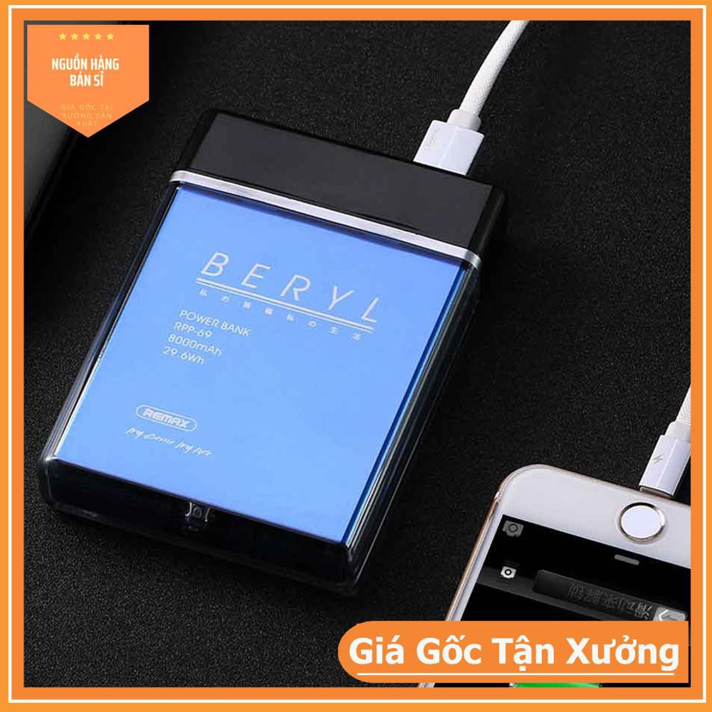 [ Giá siêu rẻ,chính hãng ] Pin Sạc Dự Phòng Remax RPP-69 8000mAh