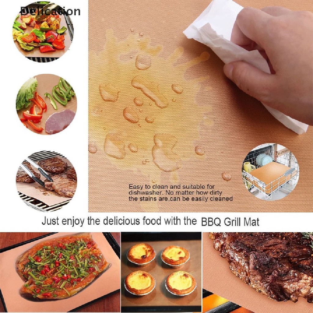 Bộ 1 Khuôn Nướng Bánh teflon Chống Dầu Có Thể Tái Sử Dụng