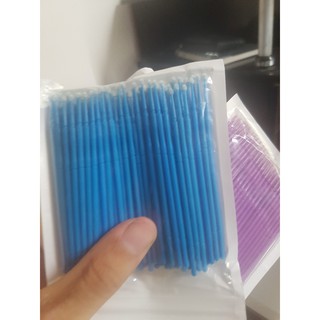 tăm bông vệ sinh mi , tăm vệ sinh mi bịch 100 cây