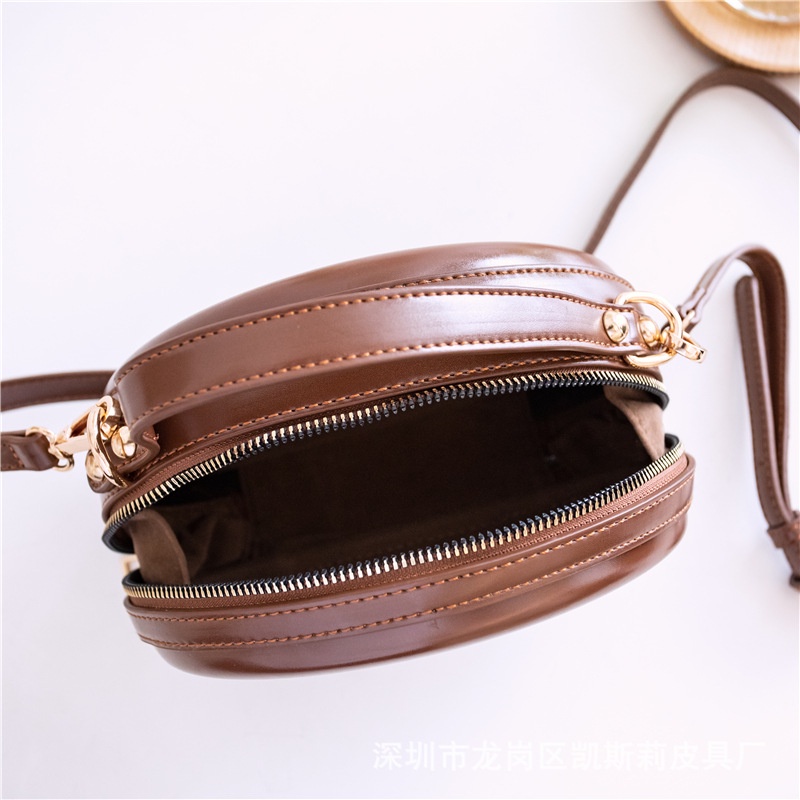 Túi Đeo Chéo Cứng Màu Trơn Phong Cách Hàn Quốc Thời Trang Cho Nữ 2021